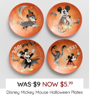 DISNEY MICKEY MOUSE HALLOWEEN PLATES