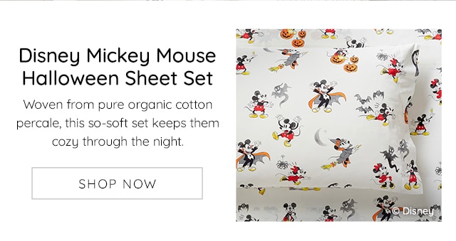 DISNEY MICKEY MOUSE HALLOWEEN SHEET SET