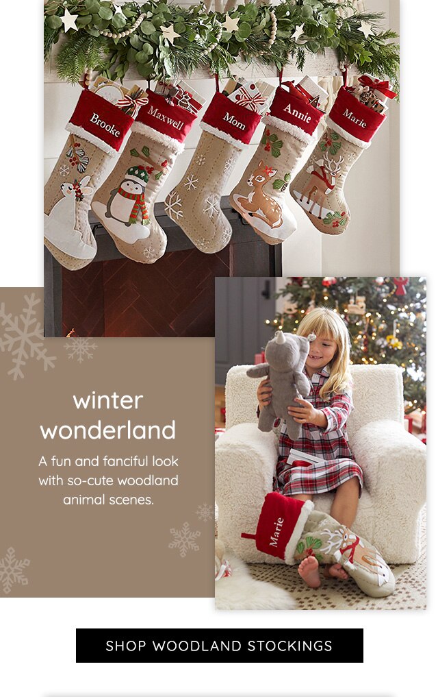 SHOP WOODLAND STOCKINGS