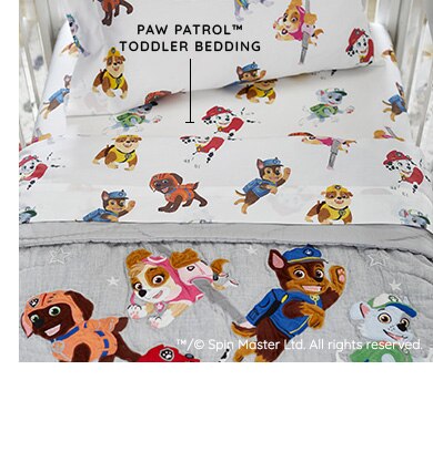 PAW PATROL TODDLER BEDDING