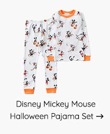 DISNEY MICKEY MOUSE HALLOWEEN PAJAMA SET