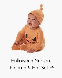 HALLOWEEN NURSERY PAJAMA & HAT SET