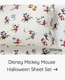 DISNEY MICKEY MOUSE HALLOWEEN SHEET SET