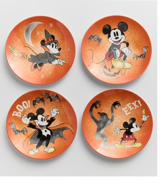 SHOP DISNEY MICKEY MOUSE HALLOWEEN PLATES