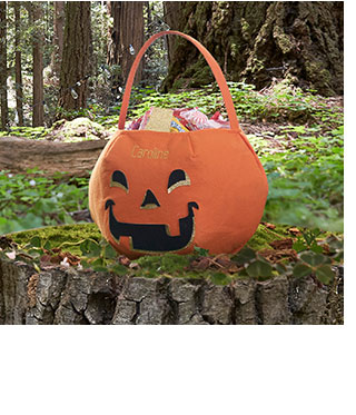 SHOP PUMPKIN GLITTER TREAT BAG