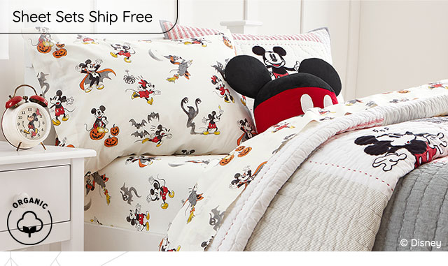 SHOP MICKEY MOUSE HALLOWEEN ORGANIC SHEET SET