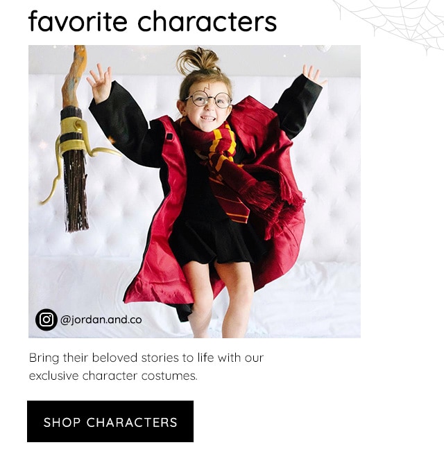 SHOP CHARACTER HALLOWEEN COSTUMES