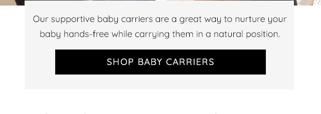 SHOP BABY CARRIERS