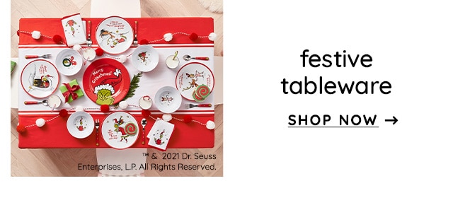 FESTIVE TABLEWARE