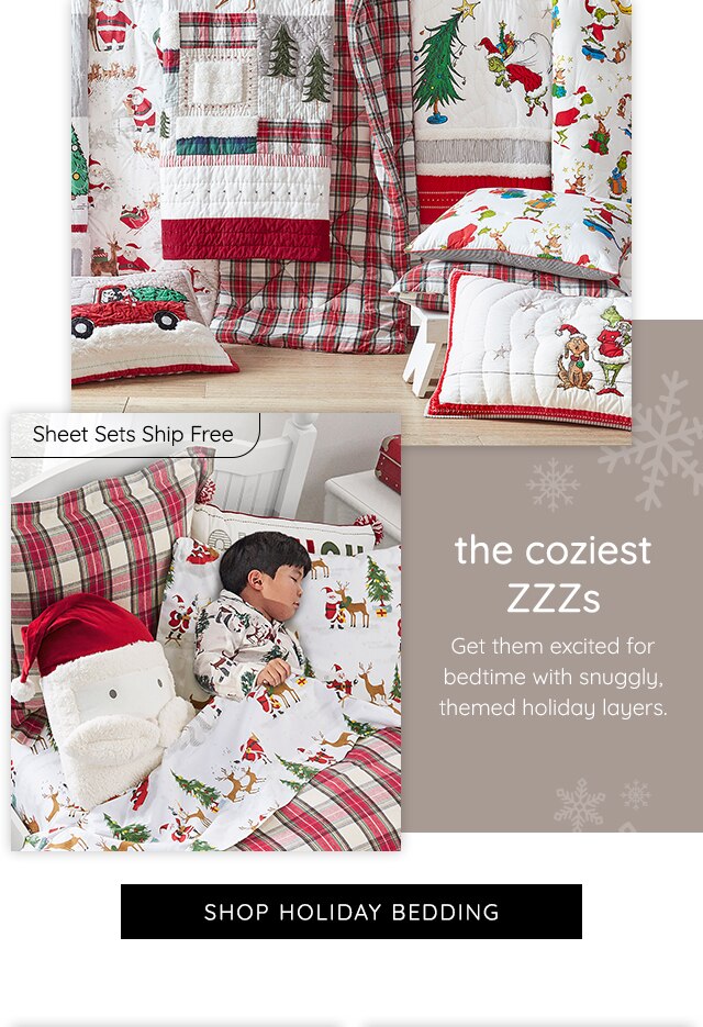 SHOP HOLIDAY BEDDING