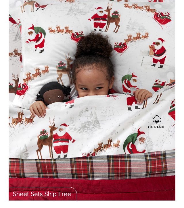 HERITAGE SANTA SHEET SET