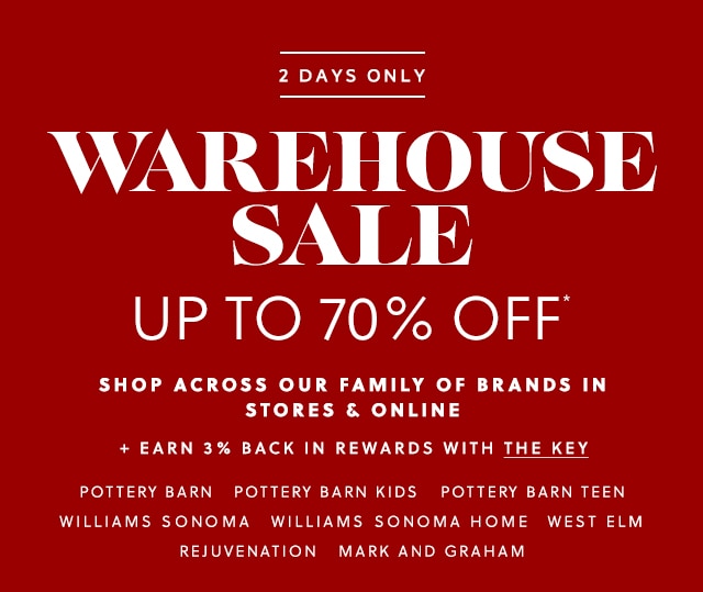 WAREHOUSE SALE