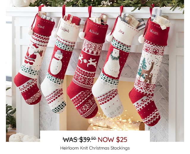 HEIRLOOM KNIT CHRISTMAS STOCKINGS