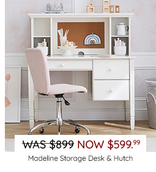 MADELINE STORAGE DESK & HUTCH