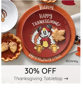 30% OFF THANKSGIVING TABLETOP