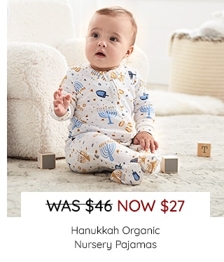 HANUKKAH ORGANIC NURSERY PAJAMAS