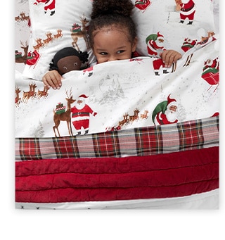 FLANNEL HERITAGE SANTA SHEETS