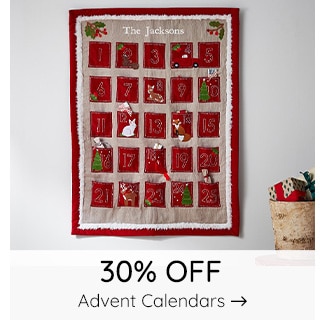 30% OFF ADVENT CALENDARS