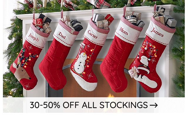 30-50% OFF ALL STOCKINGS