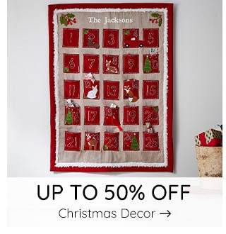 UP TO 50% OFF CHRISTMAS DECOR