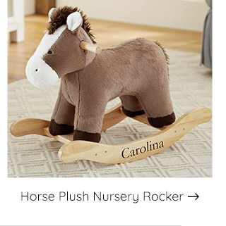 HORSE PLUSH NURSERY ROCKER