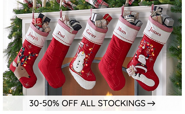 30-50% OFF ALL STOCKINGS