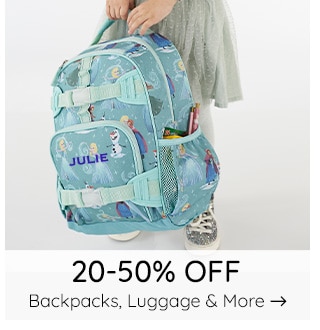 20-50% OFF BACKPACKS, LUGGAGE & MORE