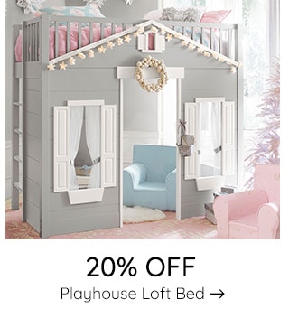 20% OFF PLAYHOUSE LOFT BED