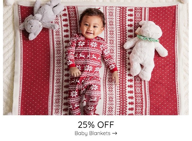 25% OFF BABY BLANKETS