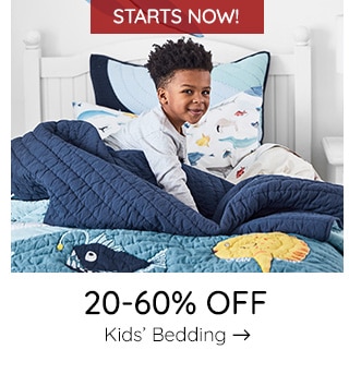 20-60% OFF KIDS' BEDDING