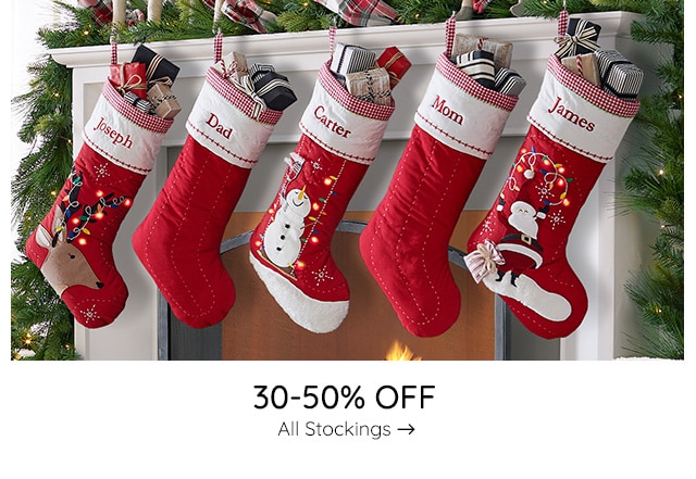 30-50% OFF ALL STOCKINGS