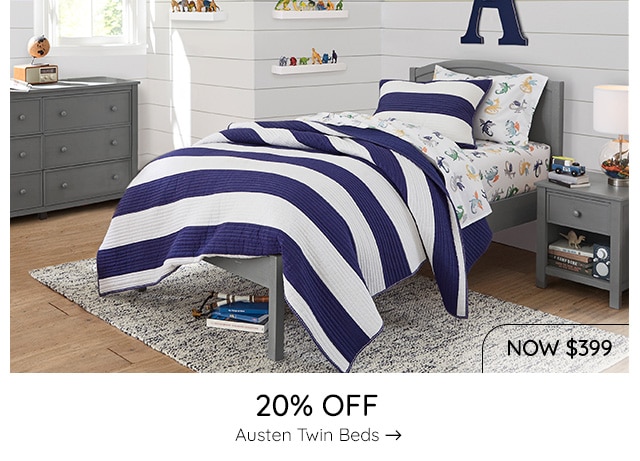 20% OFF AUSTEN TWIN BEDS