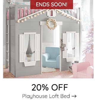 20% OFF PLAYHOUSE LOFT BED