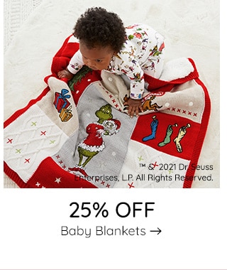 25% OFF BABY BLANKETS