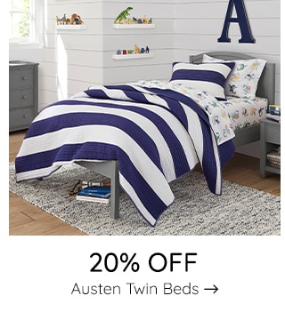 20% OFF AUSTIN TWIN BEDS