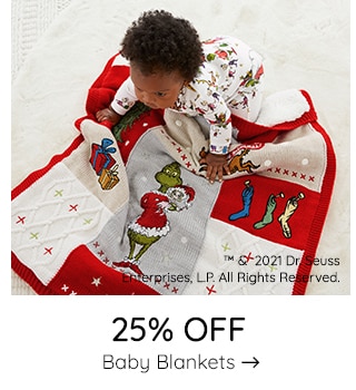 25% OFF BABY BLANKETS