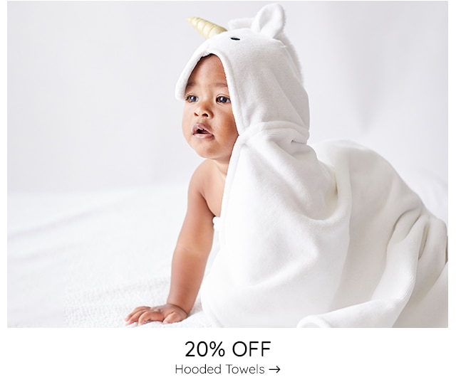 20% OFF HOODED TOWELS