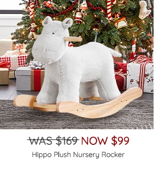 HIPPO PLUSH NURSERY ROCKER