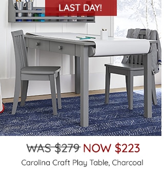 CAROLINA CRAFT PLAY TABLE, CHARCOAL