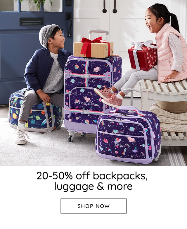 20-50% OFF BACKPACKS, LUGGAGE & MORE