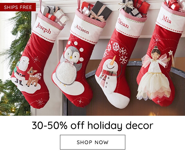 30-50% OFF HOLIDAY DECOR