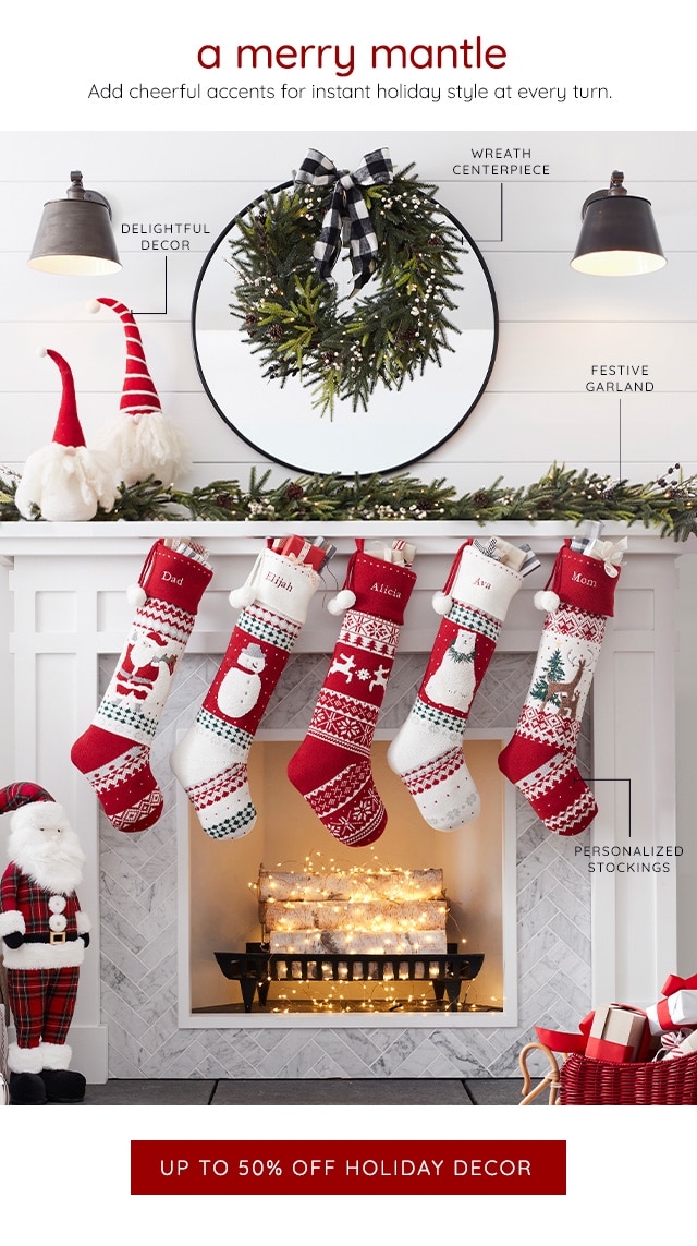 UP TO 50% OFF HOLIDAY DECOR