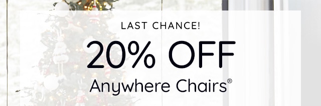 20% OFF ANYWHERE CHAIRS