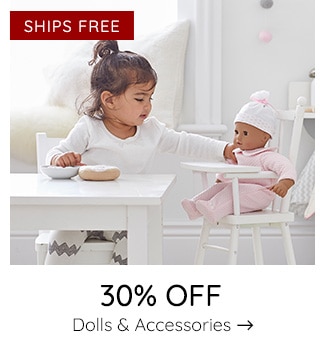 30% OFF DOLLS & ACCESSORIES