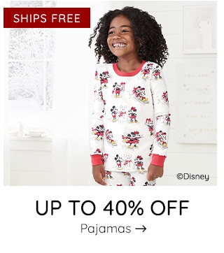 UP TO 40% OFF PAJAMAS