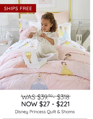 DISNEY PRINCESS QUILT & SHAMS