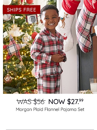 MORGAN PLAID FLANNEL PAJAMA SET