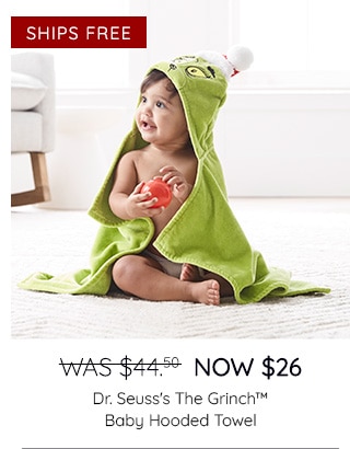 DR. SEUSS'S THE GRINCH BABY HOODED TOWELS
