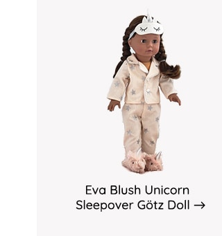 SHOP EVA BLUSH UNICORN SLEEPOVER GOTZ DOLL