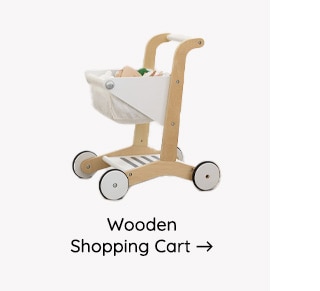 SHOP WOODEN SHOPPING CART